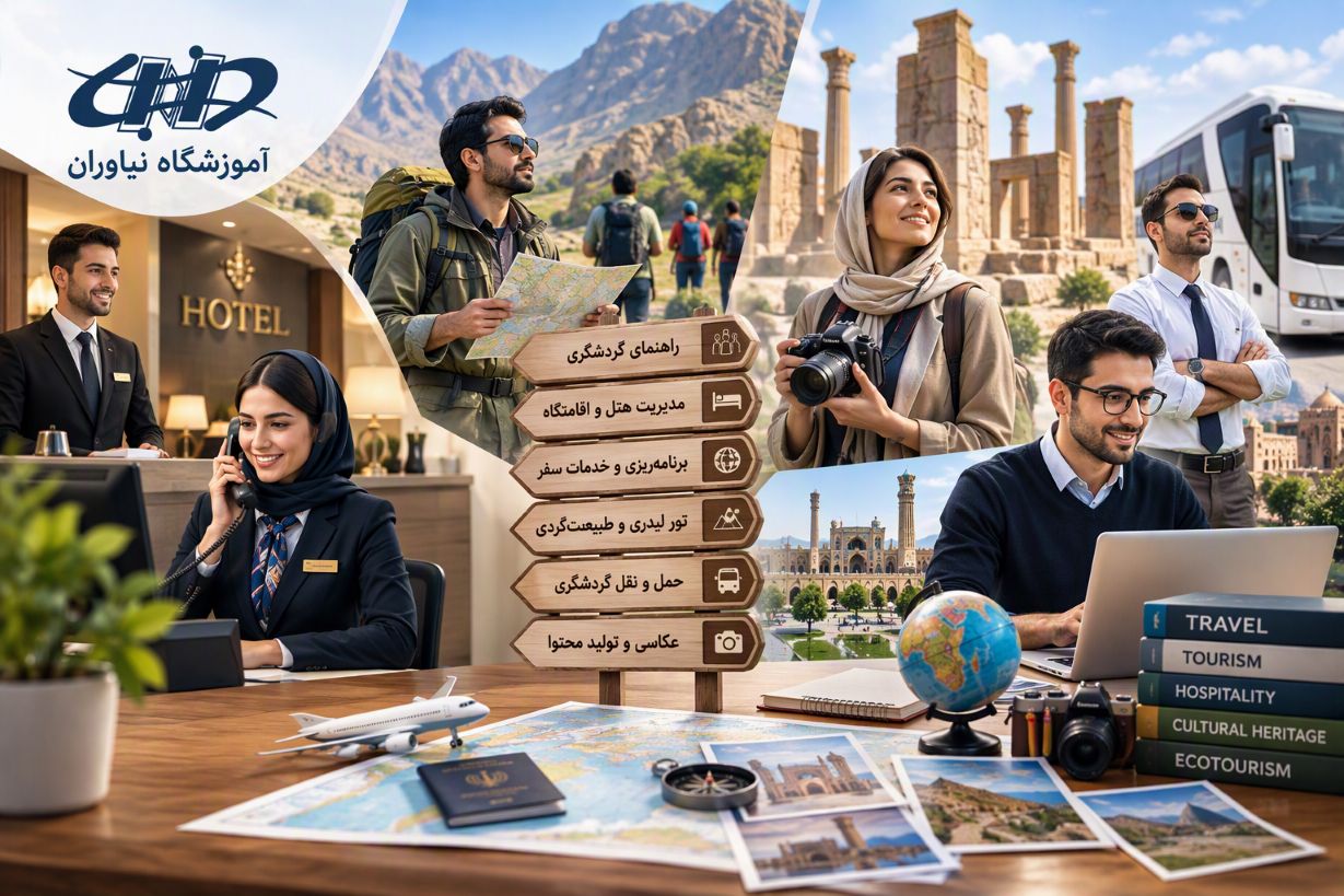 بازدید آموزشی گروه گردشگری از یک بنای تاریخی و فرهنگی
